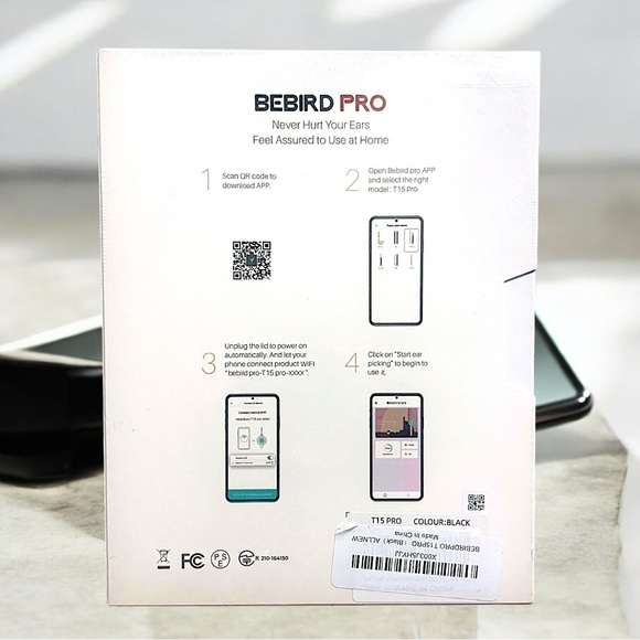 BEBIRD Pro Model T15 Pro- Visual Intelligent Earwax Removal Tools NIB - Picture 6 of 7